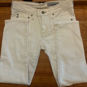 AG Denim The Ex Boyfriend Slim Slouchy Slim Sz 24R Cream Jeans